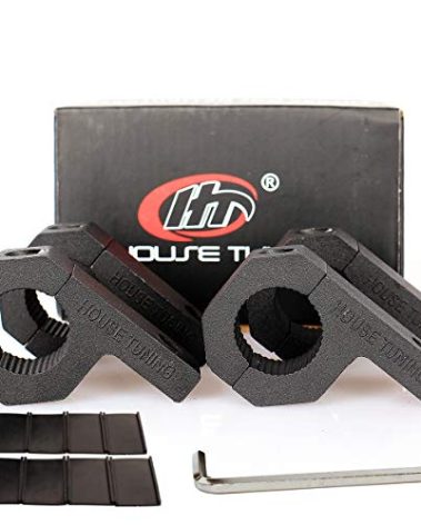 House Tuning 1 inch Bar Clamp-Pack 4 Roof Rack Bar Mounts Tube Clamps Horizontal Bar Clamp Mounting Bracket for Motorcycle ATV Utv Boat Trucks (1"- Clamp Mount kit)