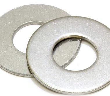 Bolt Dropper 100 Pack Washers - Stainless Steel Flat Washers - 3/8" ID x 7/8" OD - Heavy-Duty 304 Stainless Washer for Bolts - Corrosion-Resistant for Construction, Repair, Kitchens, Outdoors