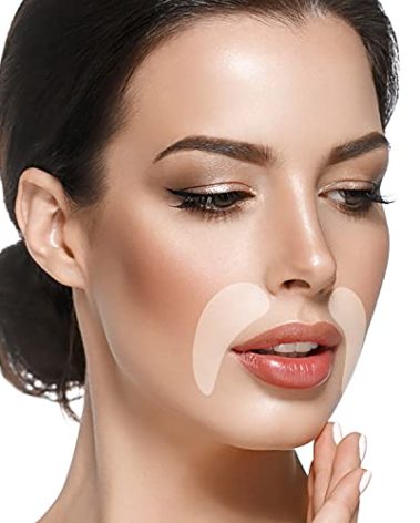 BLUMBODY Smile Line Patches – Face Wrinkle Patches for Fine Lines Around Mouth, between Eyes – Non-Silicone Anti-Wrinkle Facial Tape – Comfortable Overnight Use (90-Day Supply)