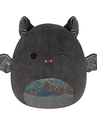 Squishmallows Original 8-Inch Emily Bat with Sparkly Ears and Belly - Medium-Sized Ultrasoft Official Jazwares Plush