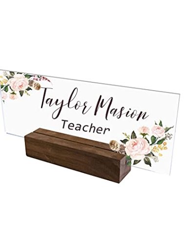 10 Pieces Rectangle Acrylic Sheet- Blank Transparent Plexiglass Acrylic Sign for Name Plates for Desk, Place Cards, Cricut Cutting and Engraving and DIY Projects (3 x 7.9 Inch)