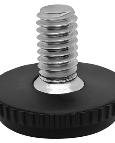 Project Patio 5/16-18 Stainless Steel Outdoor Furniture Levelers - Screw-in Adjustable Table and Chair Leg Feet Protectors - 8-Pack