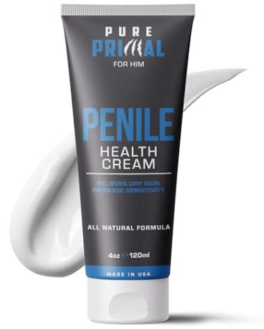 Pure Primal Soothing Skin Cream for Men – Fast-Absorbing Daily Moisturizer for Delicate Areas – Hydration & Comfort Support for Sensitive, Dry, or Irritated Skin – Non-Greasy, Fragrance-Free Formula
