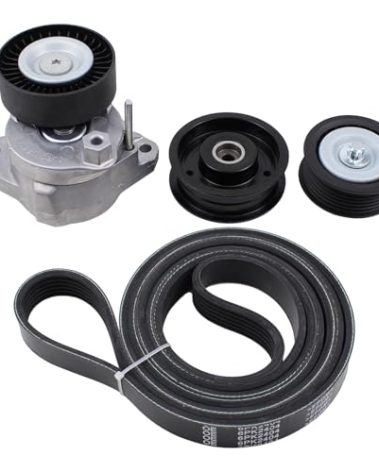 MOTOKU Belt Tensioner and Serpentine Belt Idler Pulley kit for Mercedes C230 C280 C300 C350 CL550 CLK350 CLK550 CLS550 E350 E550 G550 GL450 GL550 GLK350 ML350 ML550 R350 S550 SL550 SLK280 SLK300