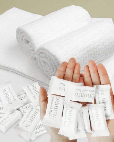 ohihuw Disposable Towel Thicker Style Magic Compressed Towel Large Size Coin Tissue Portable Washcloth Reusable for Travel Camping Hiking Outdoor Sports Beauty Salon