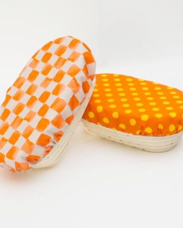 2 Pack Bread Proofing Cover,10 IN Oval Sourdough Bowl Covers with TPU Liner,Elastic Cotton Cloth Dough Basket Lids for Sourdough Rising and Food Fruit Salad