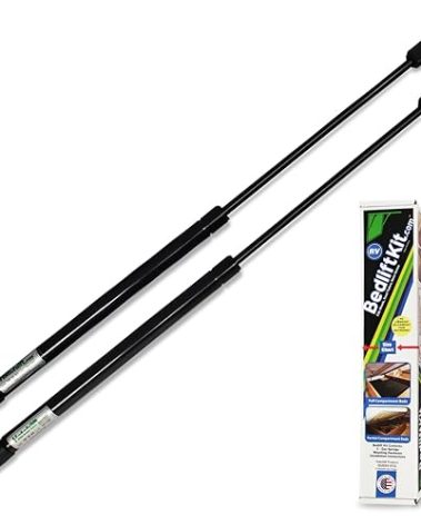 Hatchlift RV Bed Lift Kit - Extra Small - Gas Strut Hardware for Small Compartments - Adjustable Bed Lift System with Durable Gas Shocks - Fits 19 to 23 Inch RV Storage Spaces