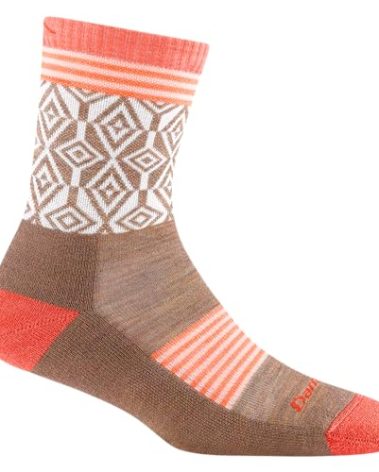 Darn Tough Women's Sobo Micro Crew Lightweight Hiking Sock (Style 1977) - Bark, Large
