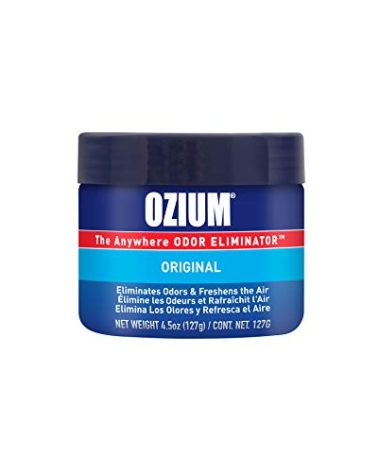 Ozium 4.5 Oz. 1 Pack Odor Eliminating Gel for Homes, Cars, Offices and More, Original Scent