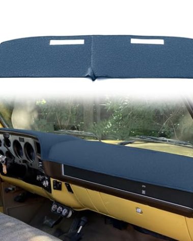 Yiz Dash Cover Mat Custom Fit for 1981-1991 Chevrolet Chevy C/K/R/V Series Suburban Blazer,GMC C/K/R/V Series Jimmy,Dashboard Cover Pad Cap Carpet Protector (81-91 Navy Blue) J22
