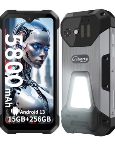 8849PRO Tank Mini, 4.3" Android 13 Outdoor Rugged Smartphone Unlocked, Waterproof 4G Mobile Cell Phones with Camping Light, 15GB RAM+256GB ROM, 5800mAh/GPS/OTG(Support T-Mobile& Verizon Only)