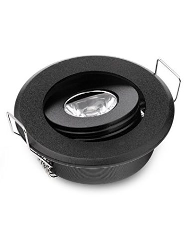 JOYINLED Pack of 10 Mini 3W Mini LED Spot Light Black Recessed Led Ceiling Light for Home Cabinet Closet
