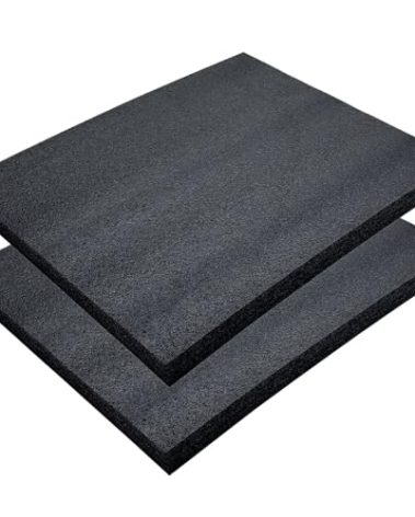 OBQSNS 2 Pcs Polyurethane Foam Sheet - 15.5x11.5x1 Inch High Density Cuttable Foam Inserts for Cases-Packing Pads for Toolbox Camera Storage and Crafts