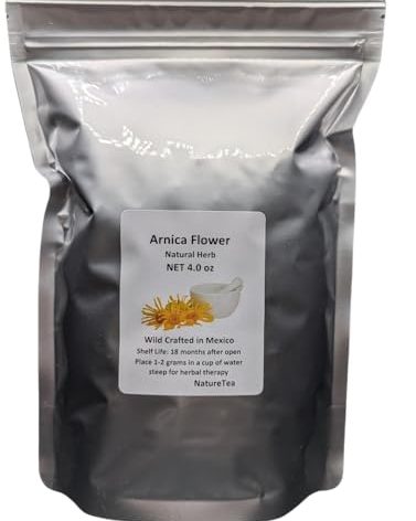 Arnica Flower - Heterotheca inuloides Dried Loose Flower from 100% Nature (4 oz)