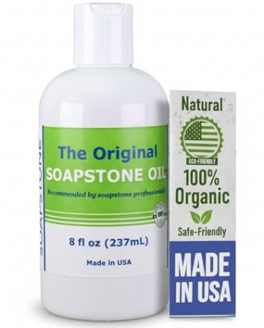 The Original Soapstone Oil | All Natural Food-Safe Blend (NO Mineral Oil) for Soapstone Countertops – Enhances & Darkens Stone, Low-Maintenance Easy to Apply (8oz)