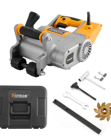 Hoteche Wall Groove Cutting Machine 1100W Electric Wall Chaser 1-Inch Groove Slotting Machine for Masonry & Brick