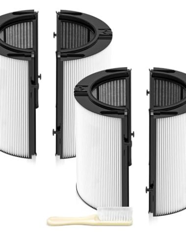 360 Combi Glass HEPA + Carbon Air Purifier Filter Replacement for Dyson HP10 HP07 TP10 TP09 TP07 TP06 TP04 TP4A HP04 HP06 HP09 HP4B PH01 PH02 PH03 PH04 PH3A DP04 Pure Cool Hot Humidify Fan, 2 Pack