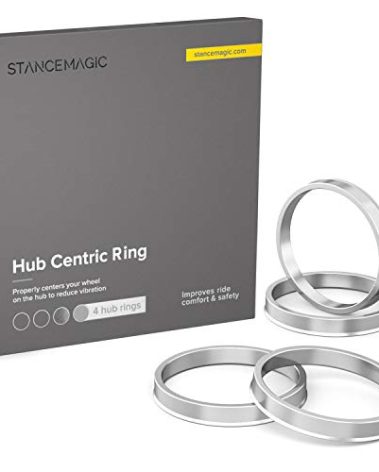 STANCEMAGIC Hubcentric Rings (Pack of 4) - 72.6mm ID to 73.1mm OD - Silver Aluminum Hubrings - Only Compatible with BMW with 72.6mm Vehicle Hubs and 73.1mm Wheel Centerbore