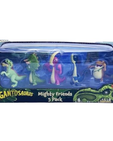 Gigantosaurus: Mighty Friends - 5 Pack - Mini 2" Figures (Giganto-Bill-Rocky-Mazu-Tiny), Dinosaur Toy Miniatures, Dino Action Figures, Kids Ages 3+