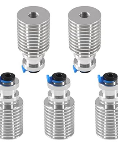 5PCS V6 Heat Sink 1.75mm, Aluminum Cooler Heatsink 3D Printer Heatsink Kit for V6 Prusa i3 MK3 J-Head Extruder Hotend Bowden