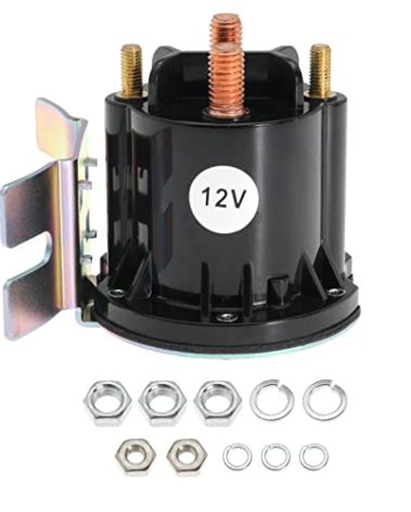 684-1261-212 Solenoid Relay Switch Contactor Replace 684-1261-212 684-1251-212 for Dump Trailer Lawn Mower 12 Volt DC 4 Terminal