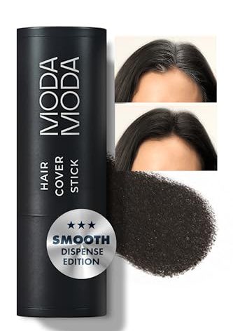 MODAMODA Pro-Change Hair Cover Stick - Smooth Dispense Edition 100HR Temporary Hair Color - Portable Hair Powder Stick for Grey Hair & Root Touch Up (#1 Natural Black, 0.12 oz)