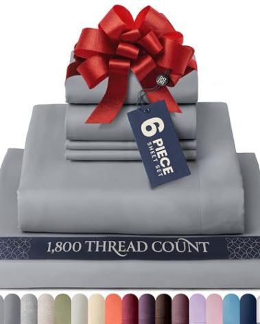 BELADOR Silky Soft Sheet Set - Luxury 4-Piece, Deep Pocket, Twin Size, Breathable Hotel, Oeko-Tex Certified