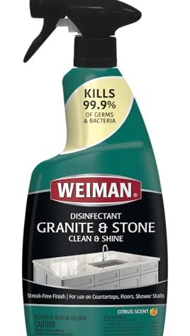 Weiman Disinfectant Granite Daily Clean & Shine, 24 Fl Oz (Pack of 1)