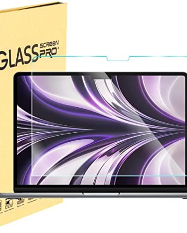 Tempered Glass Screen Protector for 2025-2022 MacBook Air M4 M3 M2 13.6" (A3240 A3113 A2681), MacBook Air 13 M4 M3 M2 Chip Screen Protector [9H Hardness Tempered Glass] [No bubbles] [Anti Fingerprint]