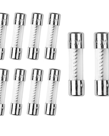 DIN STUDIO 10Pcs 5A 250V Glass Fuse T5AL250V 5x20mm