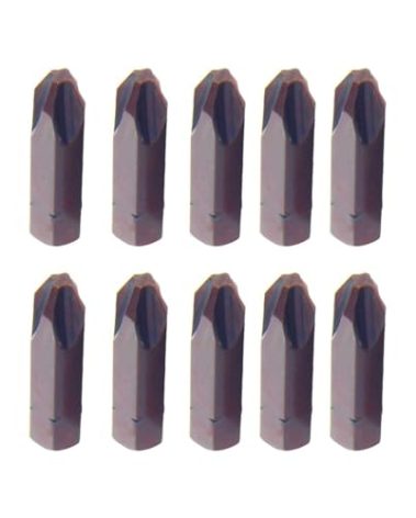Utoolmart 10 Pcs Phillips Screwdriver Bits, Phillips Head Screwdriver Set, with 5/16-inch Hex Shank, 32mm Length Cr-V Steel Screw Driver Kit Tools, for Repair Work