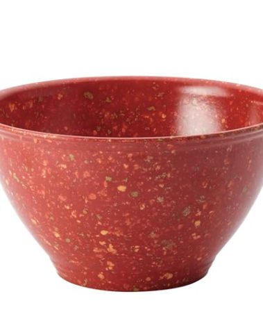 Rachael Ray Accessories Kitchen Pantryware Multi Purpose/Salad Serveware/Melamine Garbage Bowl, 10.2 x 10.2 x 7 inches, Red, 4 quarts