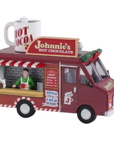 Lemax 93442 Johnnie's Hot Chocolate Christmas Village, Multicolor