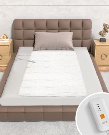 Templewet Heated Mattress Pad Mini Twin Size - Single Control Electric Mattress Pad with 4 Heat Settings & 10 Hour Auto Off, Fast Heating Bed Warmer Mattress Deep Pocket Machine Washable,31"x 55"