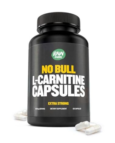 Raw Barrel - “No Bull” L-Carnitine Supplement, Pure Keto-Friendly L-Carnitine L-Tartrate Capsules for Improved Cognitive Function & Focus for Women and Men, L Carnitine Capsules, 500mg