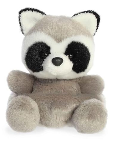 Aurora® Adorable Palm Pals™ Rascal Raccoon™ Stuffed Animal - Fun Collectible Plush for Kids and Adult Collectors - Perfect for Decorating Rooms and Birthday Gifts - Gray 5 Inches