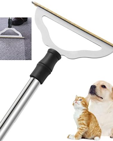 GOSEDER Carpet Rake for Pet Hair Removal - Reusable Pet Hair Remover for Carpet Long Handle, Advanced Dog Hair Broom, Cat Fur Brush, Lint Remover Scraper for Carpets, Rugs, Mats, Couch, Furniture