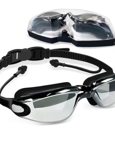 Airoads Shortsighted Swim Goggles Nearsighted Swimming Goggles Leakproof Anti Fog Swimming Goggles for Adult Men Women Youth