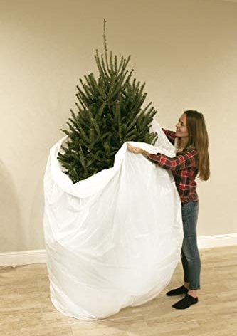 Jumbo Christmas Tree Removal Storage and Disposal Bag for Trees Up to 9 Foot Six Inches Biodegradeable Recycleable Plastic Bag Xmas Tree Skirt