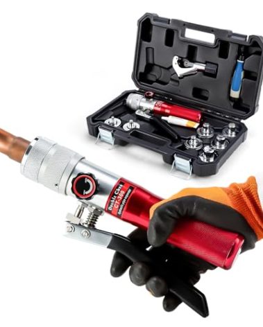 DOUBLE CHEN HVAC Swaging Tools Kit Hydraulic Copper Pipe Tube Expander Tool 3/8, 1/2, 5/8, 3/4,7/8,1,1-1/8 Inch