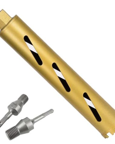 2" Dry Core Drill Bits for Cured Concrete with Rebar Brick Blonck Masonry etc 13in/330mm Drilling Depth,10mm Diamond Segment Height,2 Adapters