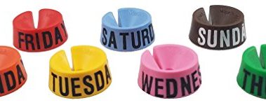 Deluxe Weekly Hanger Markers - Quickly Identify Which Outfit To Wear For Each Day of the Week