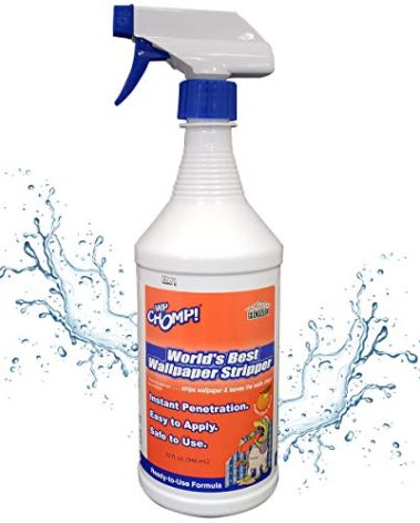 WP Chomp World’s Best Wallpaper Stripper: and Sticky Paste Remover, Citrus Scent 32oz.trigger