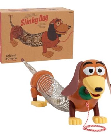 Retro Slinky Dog, The Original Walking Spring Toy, Vintage Spring Toys, Stretches to 14 Inches Long, Kids Toys for Ages 18 Month by Just Play