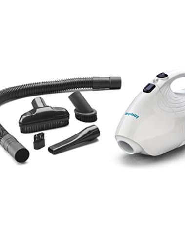 Simplicity Vacuums Flash Mini Handheld Vacuum with Attachments, Powerful Corded Hand Vacuum for Craft and Sewing Projects, Small Vacuum for Car Detailing, F1