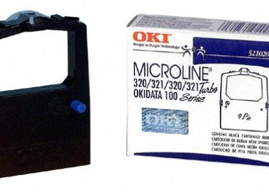 3 X Okidata Black Nylon Ribbon for Microline 320/321 Printers -5/6-Inch x 2 Yards
