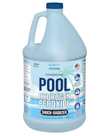 Nature's Freedom Hydrogen Peroxide Swimming Pool and Spa Non-Chlorine Shock-Oxidizer (1 Gallon)