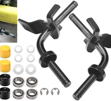 532403087 532403088 Front Axle Steering Spindles & Front Wheel Bearing RH/LH 596873701 596873601 Compatible with Craftsman Poulan Husqvarna Replace 403087 194743 403088 194744