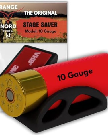 Rangenord Shotgun Shell Holder 10 Gauge Shotgun Ammo Shell Holder Shotgun Accessories for 10 Gauge Shotgun Shells with 3M Tape (Made PA12-plastic)