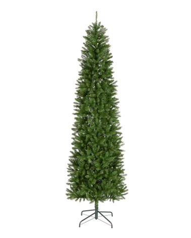 National Tree Company 9 ft Unlit Kingswood Fir Slim Artificial Christmas Tree, 1,443 Tips, Includes Stand, Green